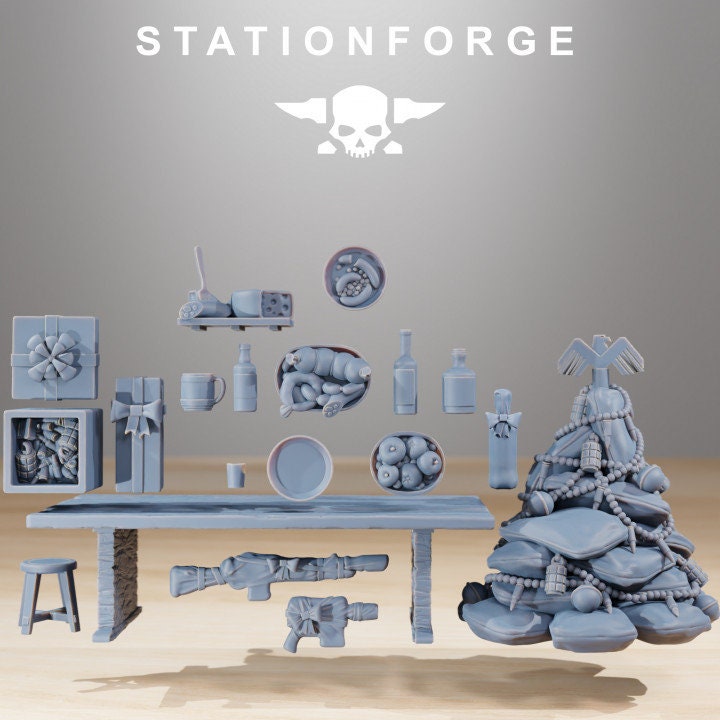 Bits - GrimGuard Holiday Feast - StationForge - 28mm