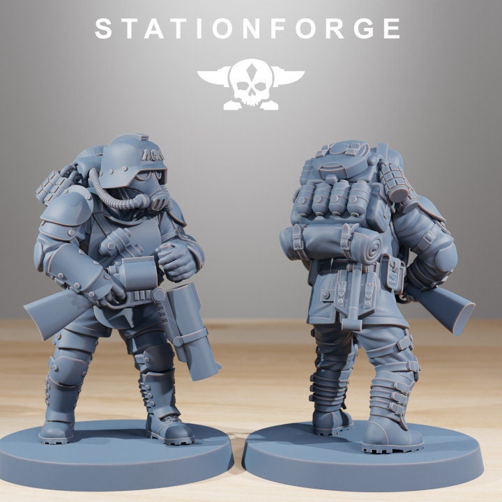 GrimGuard Ironclads v5 - StationForge - 28mm