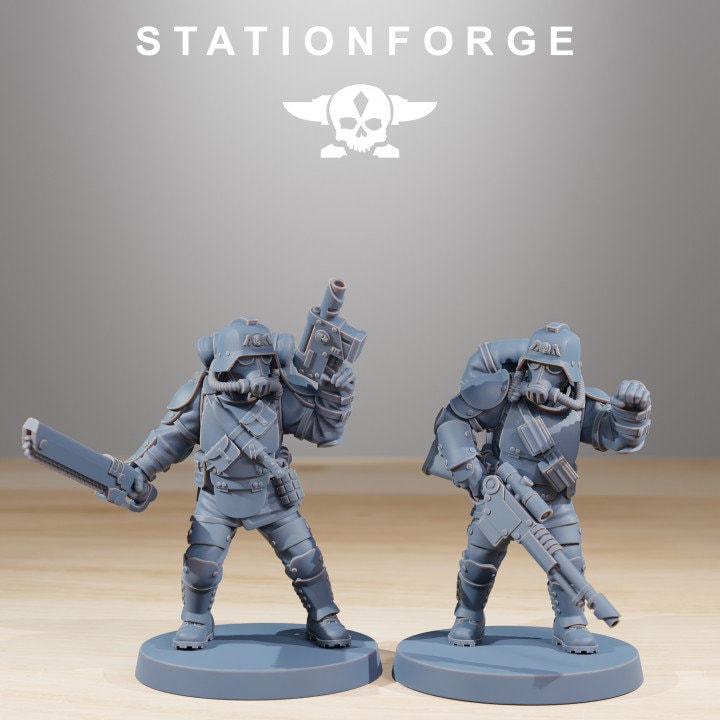 GrimGuard Ironclads v8 - StationForge - 28mm