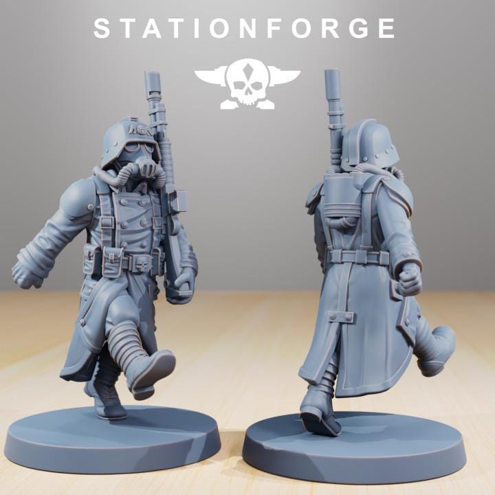 Grimguard Marching Poses v1 - StationForge - 28mm