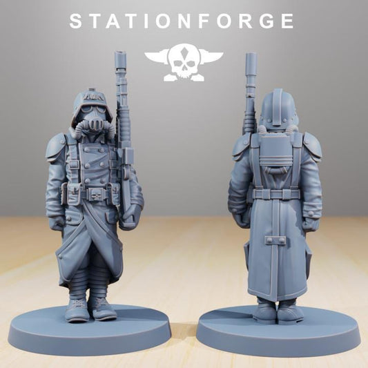 Grimguard Marching Poses v3 - StationForge - 28mm