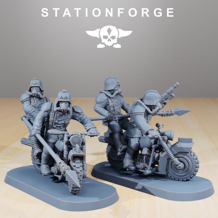 GrimGuard Death Bikers v5 - StationForge - 28mm