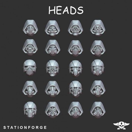 Heads - Scavenger Bikers - StationForge - 28mm