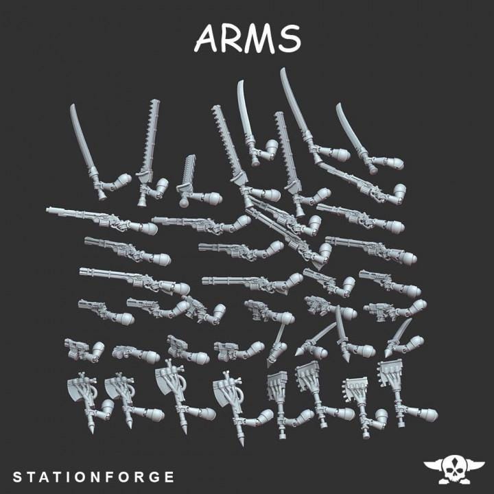 Arms - Scavenger Bikers - StationForge - 28mm