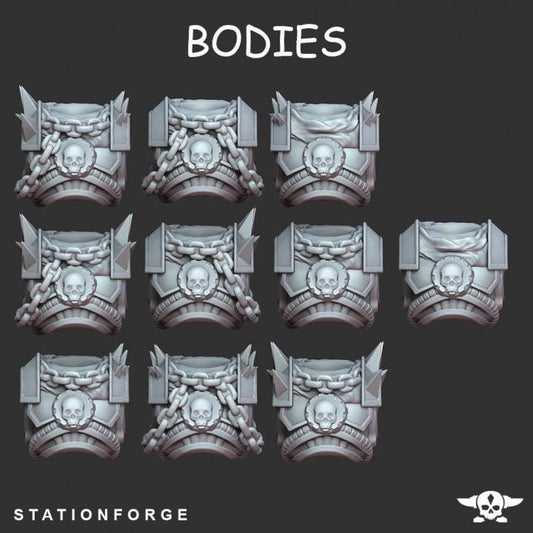 Torsos - Scavenger Bikers - StationForge - 28mm