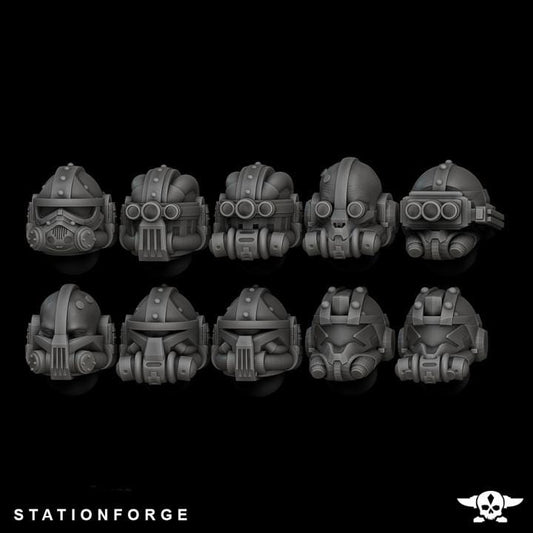 Helmets - Scavenger Frontliners - StationForge - 28mm