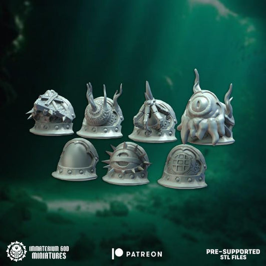 Shoulders - Abyss champions bits Set - Bits - Immaterium God Miniatures