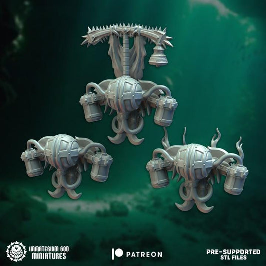 Backpacks - Abyss champions bits Set - Bits - Immaterium God Miniatures