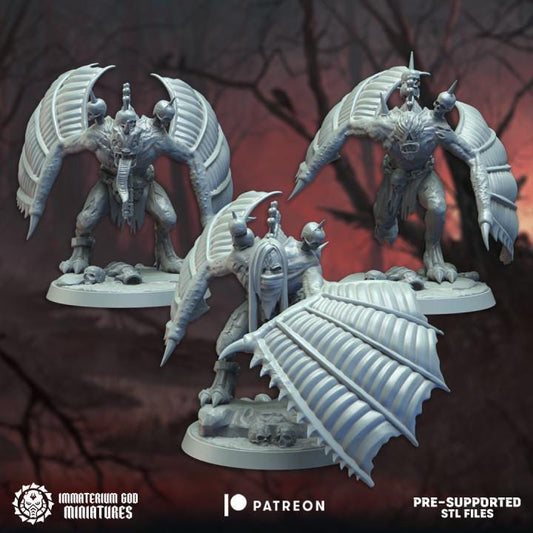 Crypt vultures set (3 models) - Immaterium God Miniatures - 32mm