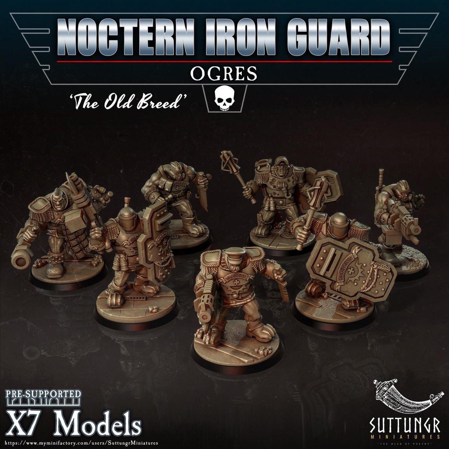 Noctern Iron Guard - Ogres - Suttungr Miniatures - 28mm