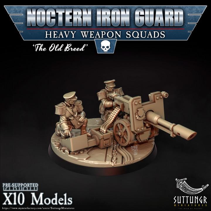 Noctern Iron Guard - Heavy Weapons Squad v1 - Suttungr Miniatures - 28mm