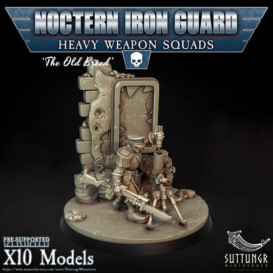 Noctern Iron Guard - Heavy Weapons Squad v5 - Suttungr Miniatures - 28mm