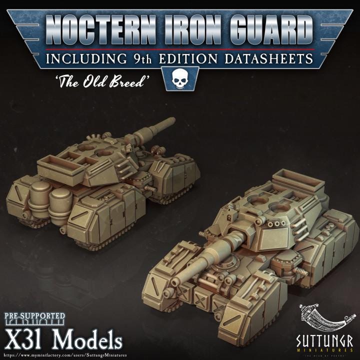 Tank - Noctern Iron Guard - v4 - Suttungr Miniatures - 28mm