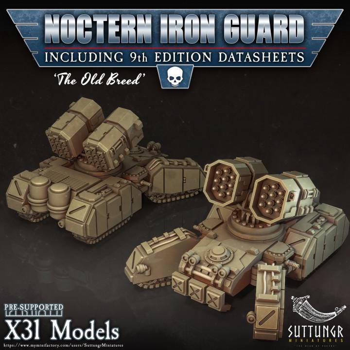 Tank - Noctern Iron Guard - v7 - Suttungr Miniatures - 28mm