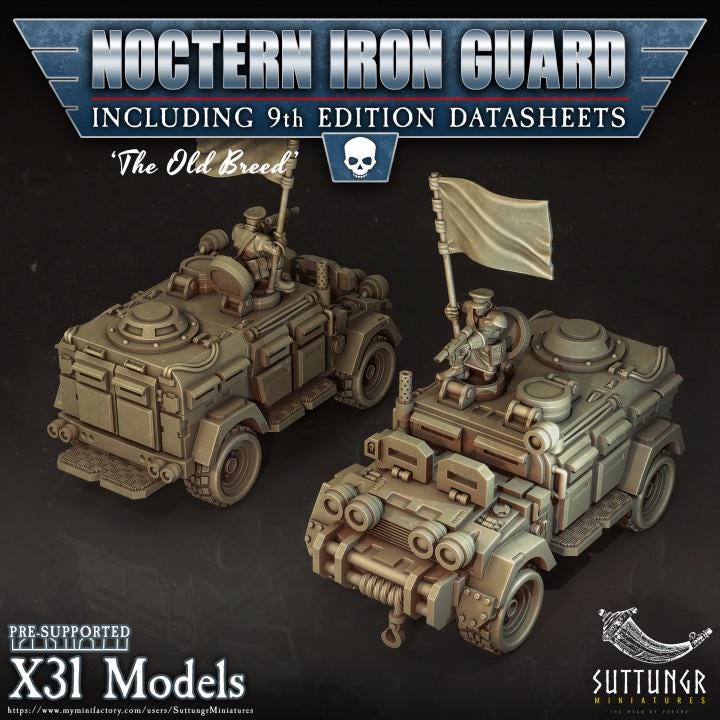 Tank - Noctern Iron Guard - v11 - Suttungr Miniatures - 28mm