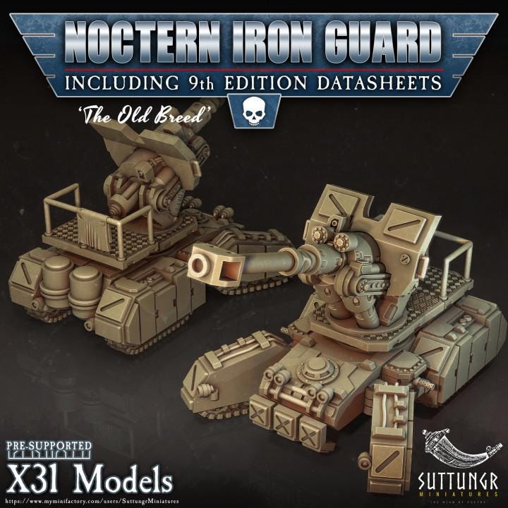 Tank - Noctern Iron Guard - v19 - Suttungr Miniatures - 28mm