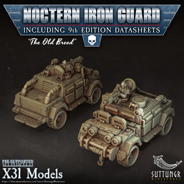 Tank - Noctern Iron Guard - v20 - Suttungr Miniatures - 28mm