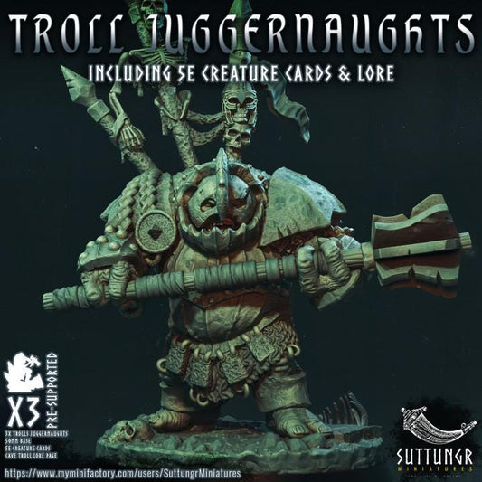 Troll Juggernaughts v3 - Suttungr Miniatures - 32mm