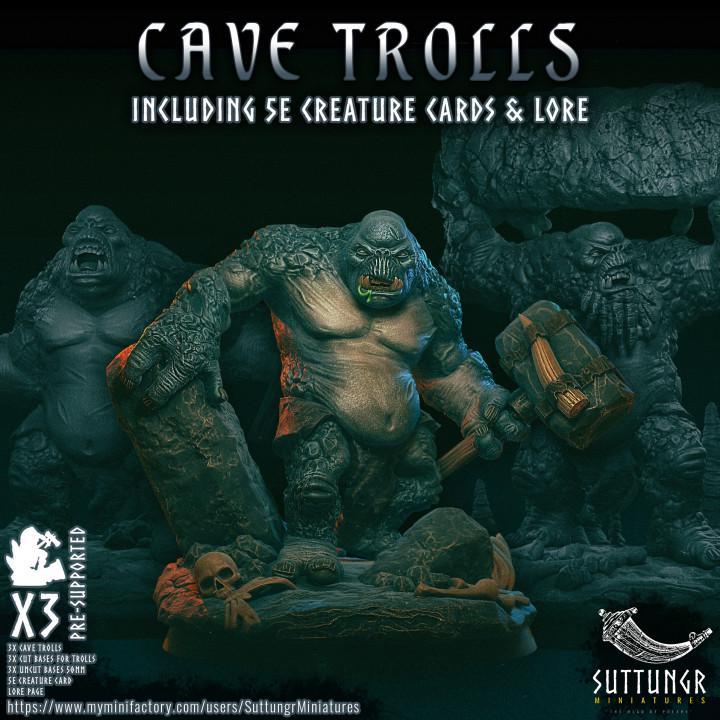 3x Cave Trolls - Suttungr Miniatures - 32mm