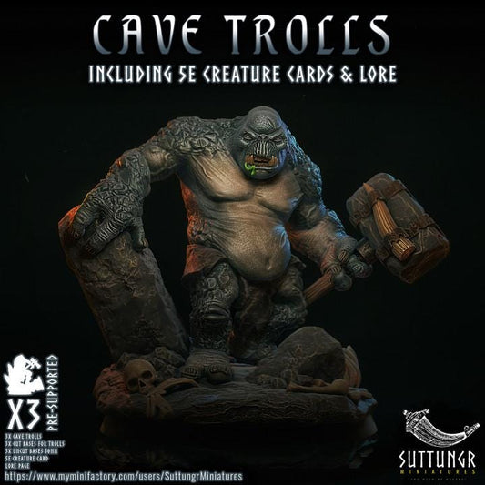 Cave Trolls v2 - Suttungr Miniatures - 32mm