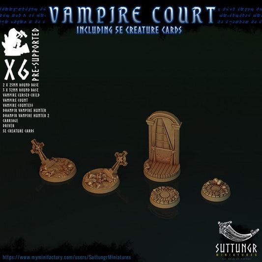 Vampire Court bases - Suttungr Miniatures - 32mm