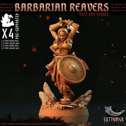 Barbarian Reavers v2 - Suttungr Miniatures - 32mm