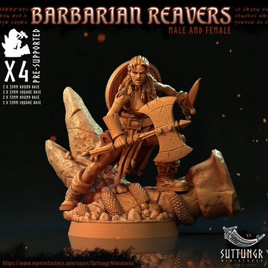 Barbarian Reavers v3 - Suttungr Miniatures - 32mm