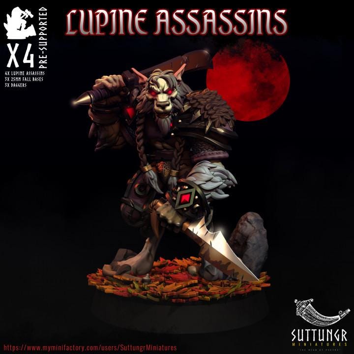 Lupine Assassins v2 - Suttungr Miniatures - 32mm