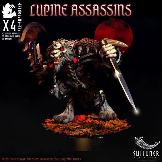 Lupine Assassins v3 - Suttungr Miniatures - 32mm