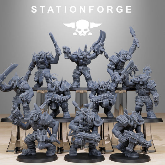 Orkaz Trolls - StationForge - 28mm