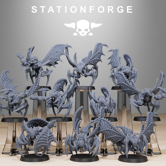 Xenarid Flying Crawlers - StationForge - 28mm