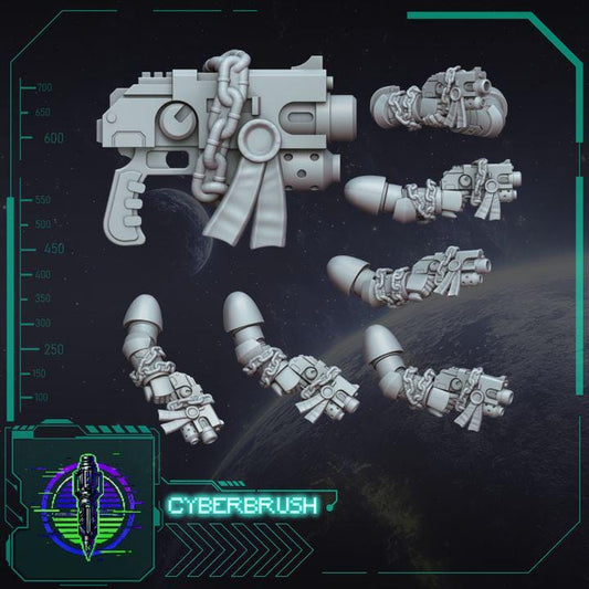 Chained Bolt Pistol Arms - Bits - Cyberbrush