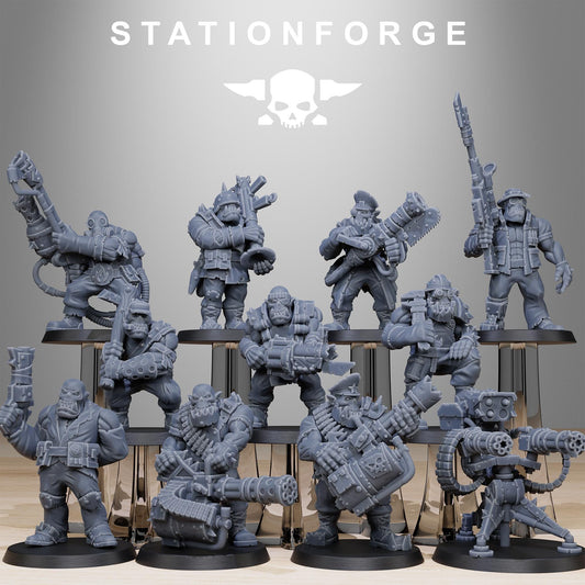 Orkaz Team Fighters - StationForge - 28mm