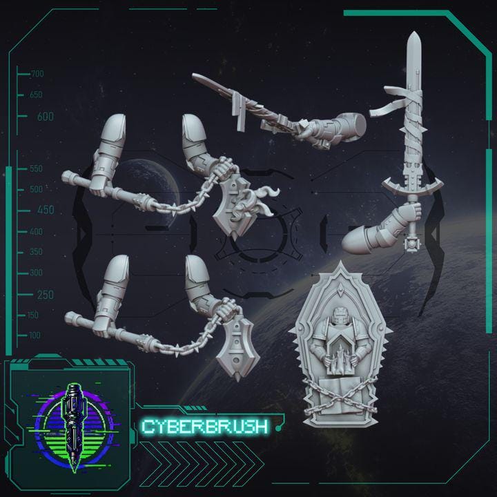 Templar Weapons & Shield - Bits - Cyberbrush