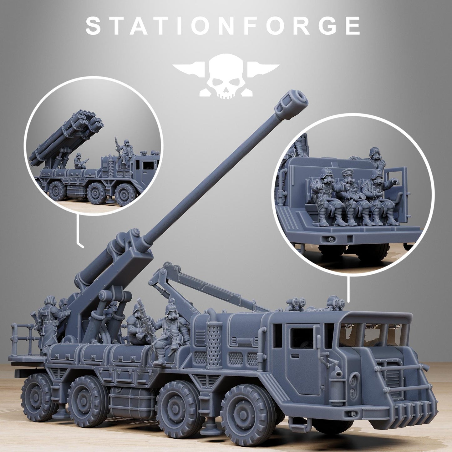 GrimGuard Artillery Vehicle - StationForge - 28mm