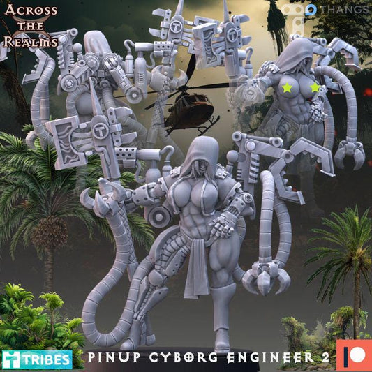 Pinup Cyborg Engineer 2 - Across the Realms 32mm