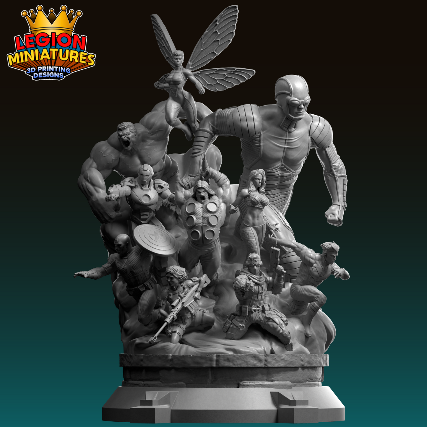Avengers Diorama- Legion Miniatures