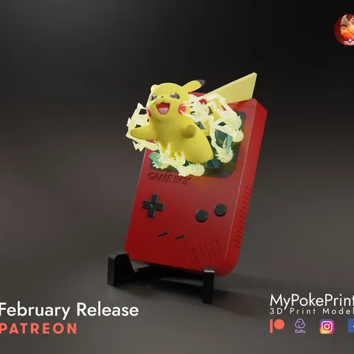 Game Boy Pikachu - MPPrints