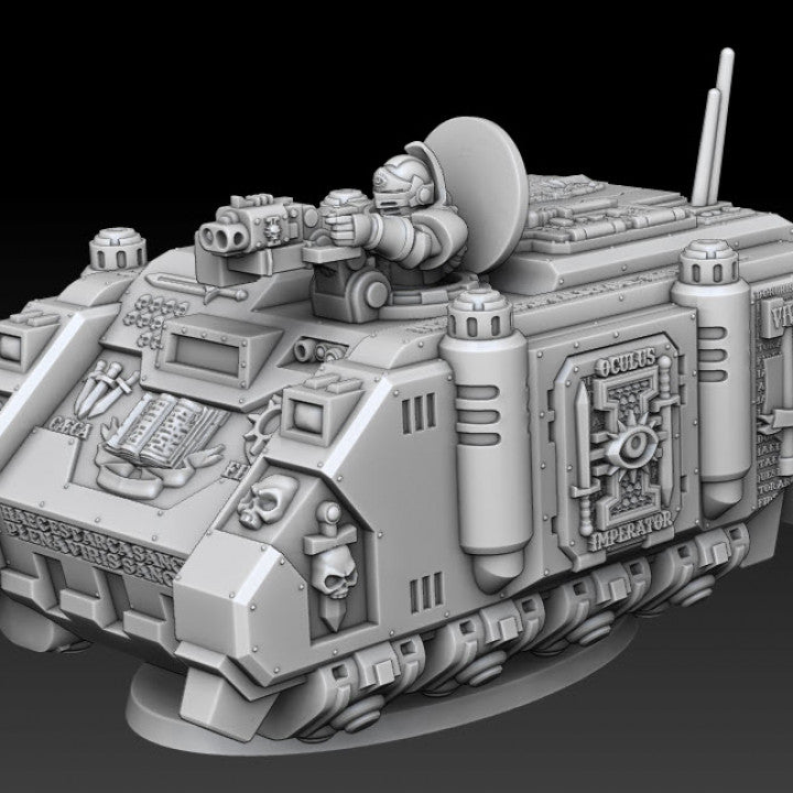 Silver Wardens Ferox Series Grav Transports (presupported) - Silver Wardens - Dmg miniatures