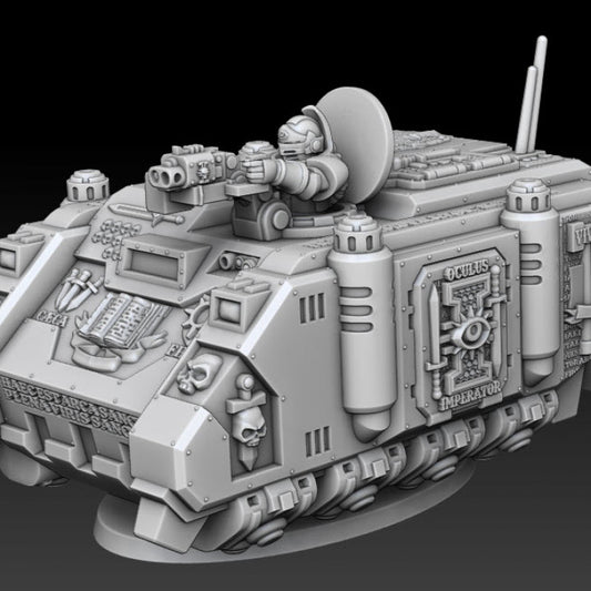 Silver Wardens Ferox Series Grav Transports (presupported) - Silver Wardens - Dmg miniatures