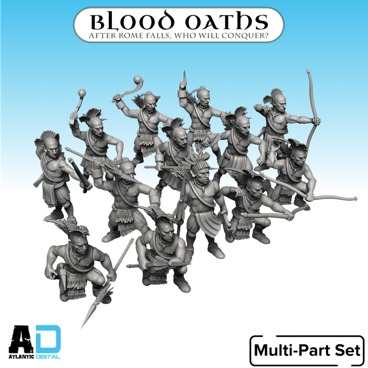 Woodland Period American Indigenous Tribesmen - Blood Oaths  - Wargames Atlantic