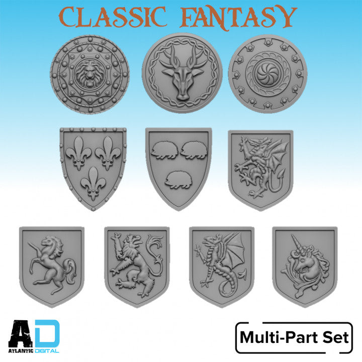 Heraldric Shields
  - Classic Fantasy  - Wargames Atlantic