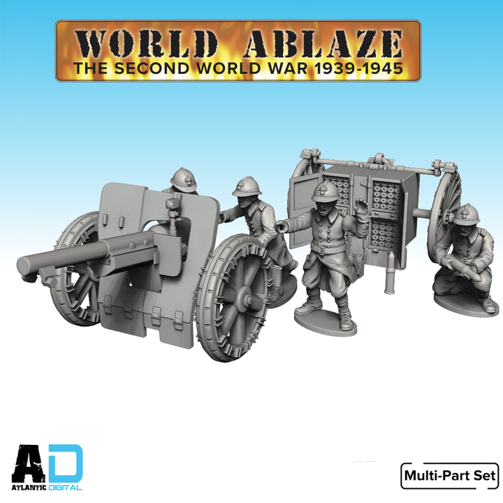 French 75mm Field Gun
 - World Ablaze - Wargames Atlantic