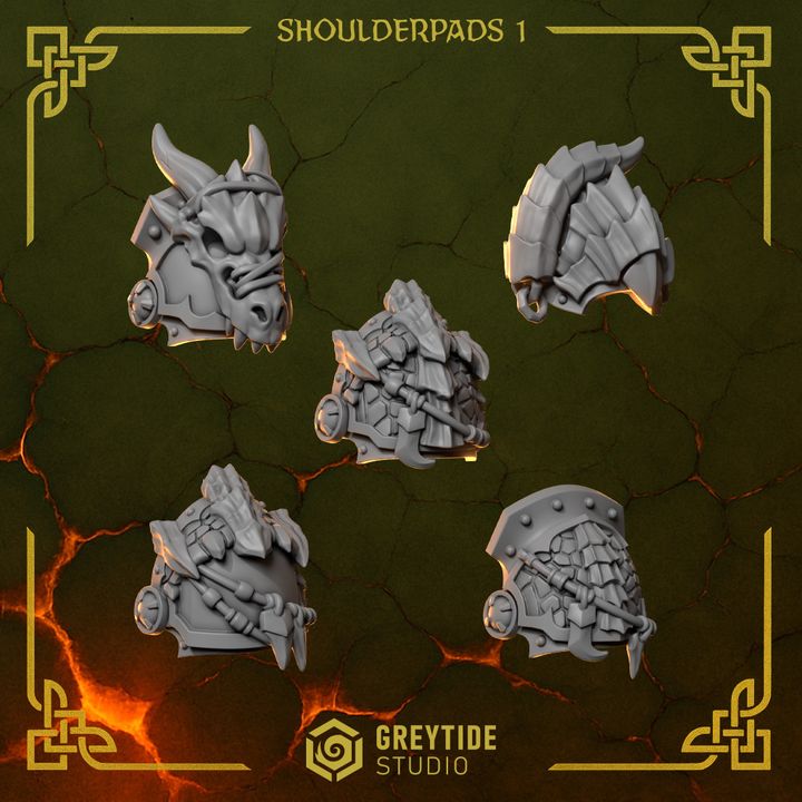 Shoulderpads 1 AW - Bits - GreyTide Studio