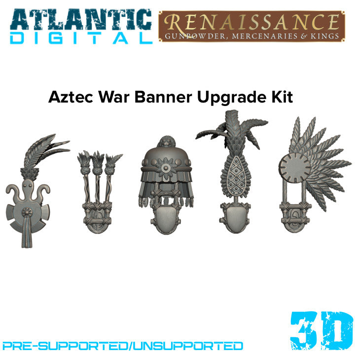 Aztec War Banner Upgrade Kit - Renaissance - Wargames Atlantic