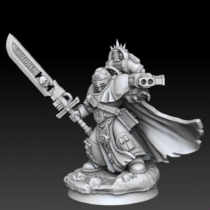 Silver Wardens Champion of the Brothers - Silver Wardens - Dmg miniatures