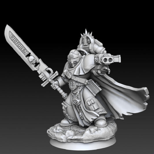 Silver Wardens Champion of the Brothers - Silver Wardens - Dmg miniatures
