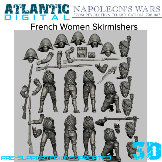 Napoleonic French Skirmishers (female - Imagi-nations)  - Napoleon's Wars - Wargames Atlantic