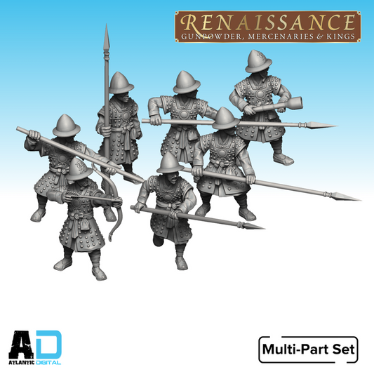 Ming Northern Infantry wearing Mirror Armor- Renaissance - Wargames Atlantic