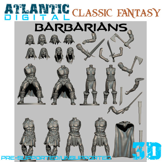 Classic Fantasy Barbarians  - Classic Fanatsy  - Wargames Atlantic